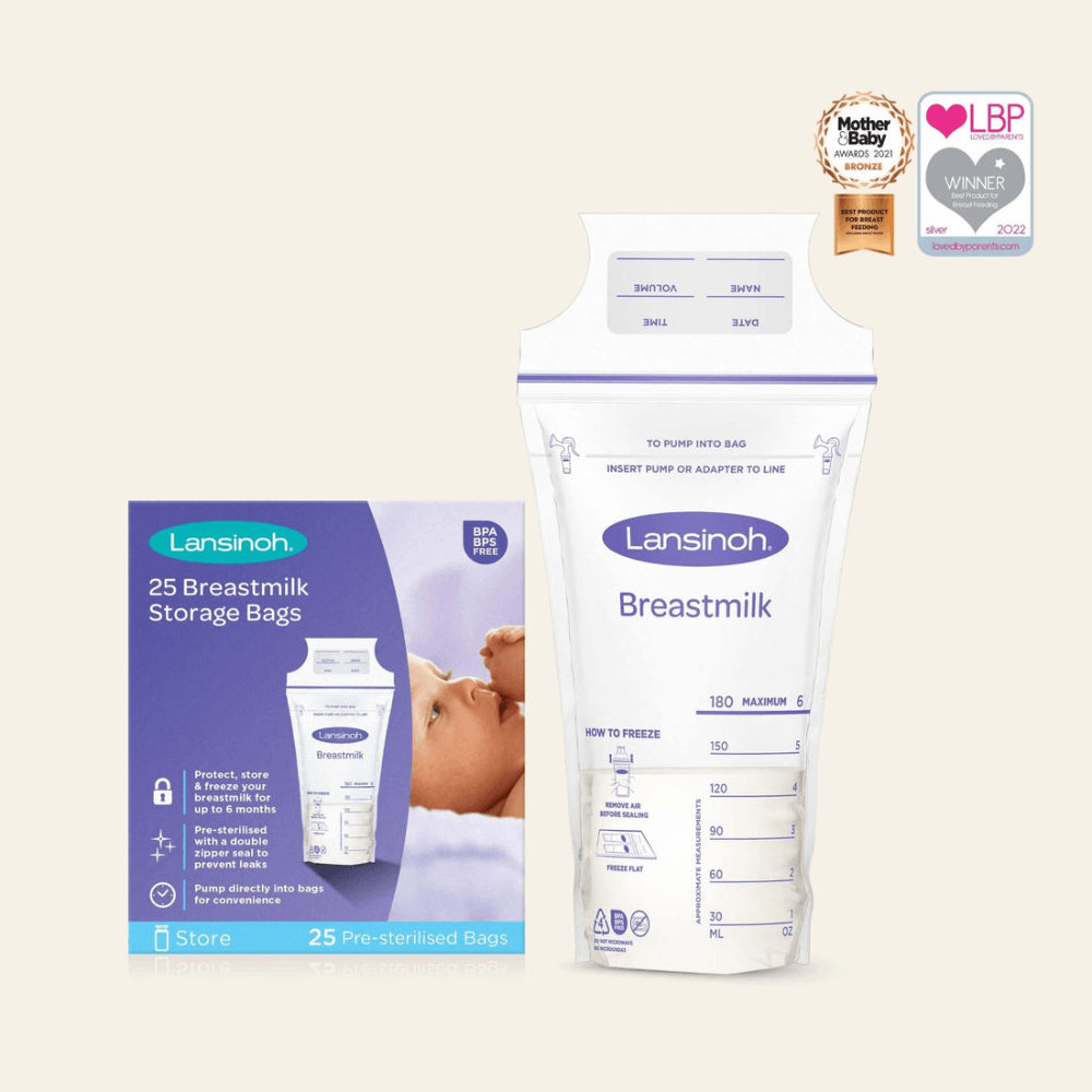 Lansinoh Breastmilk Storage Bags 180 ml Pack of 25