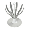 Beaba Flower foldable baby bottle drainer grey