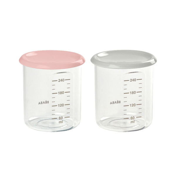 Beaba Set Of 2 Maxi Portion 240 Ml Tritan