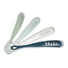 Beaba Set Of 4 Ergonomic 1St Stage Silicone Spoons - 4 Months+