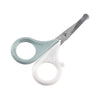BÉABA Baby Nail Scissors with Rounded Tips – Green Blue
