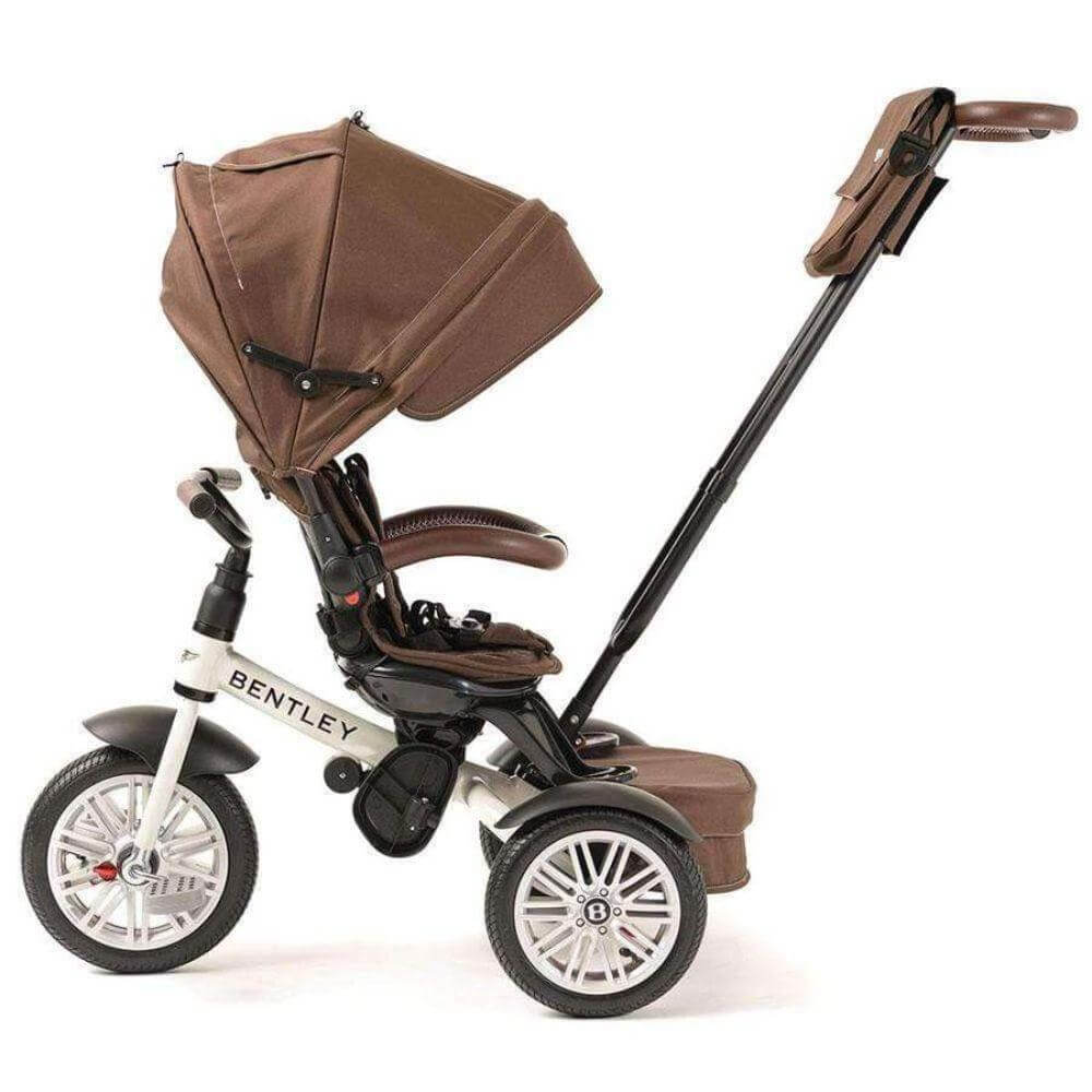 Bentley 6-in-1 Baby Trike Stroller – White Satin | 6 Months to 5 Years