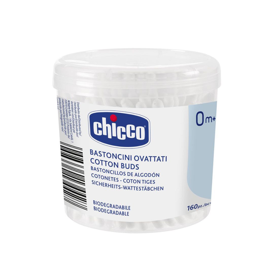 Chicco Cotton Buds with Eardrum Protection Pack of 160