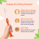 Chicco Kids Soft Toothbrush 3–8 Years Orange
