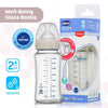 Chicco Well-Being Glass Feeding Bottle (240Ml, Medium Flow) (Neutral)
