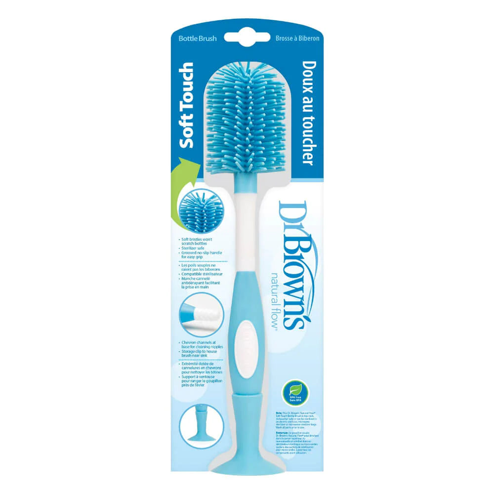 Dr. Brown’s Soft Touch Bottle Brush 20 cm Blue