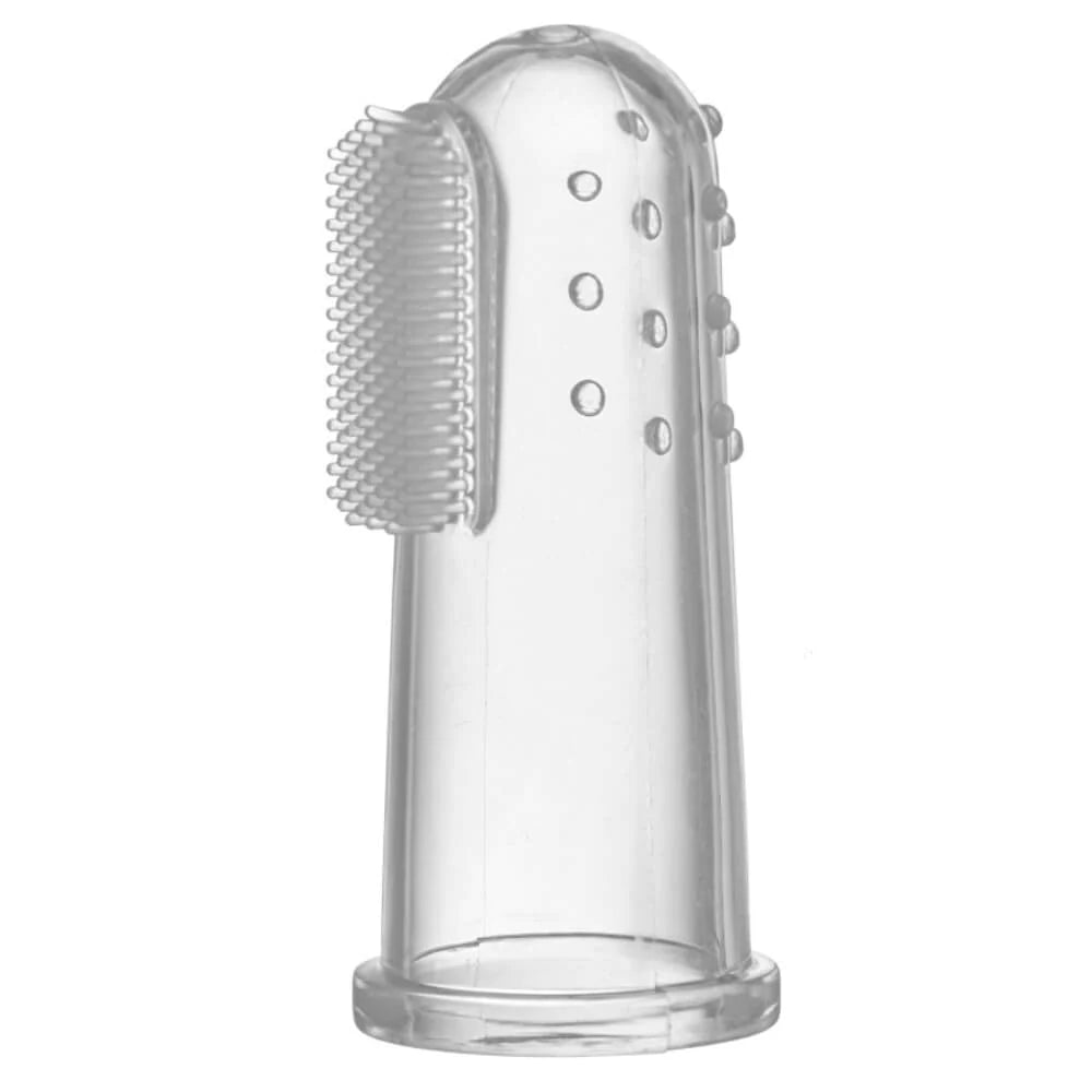 Dr. Brown’s Silicone Finger Toothbrush With Case 3M+ Clear