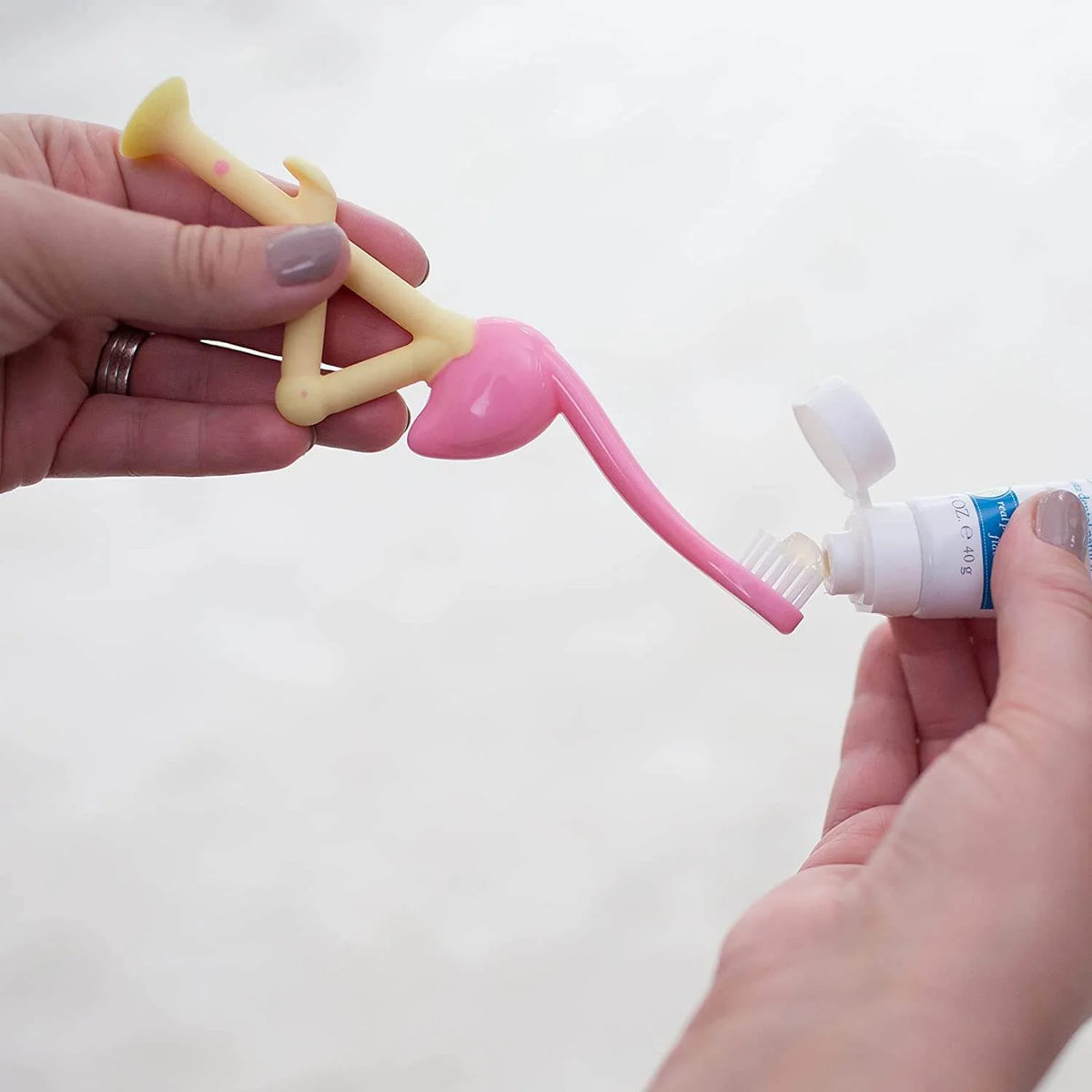 Dr. Brown’s Flamingo Toddler Toothbrush 1 Pack Pink