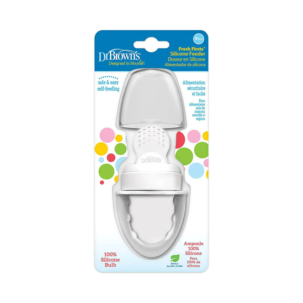 Dr. Brown’s Fresh Firsts Silicone Feeder Grey