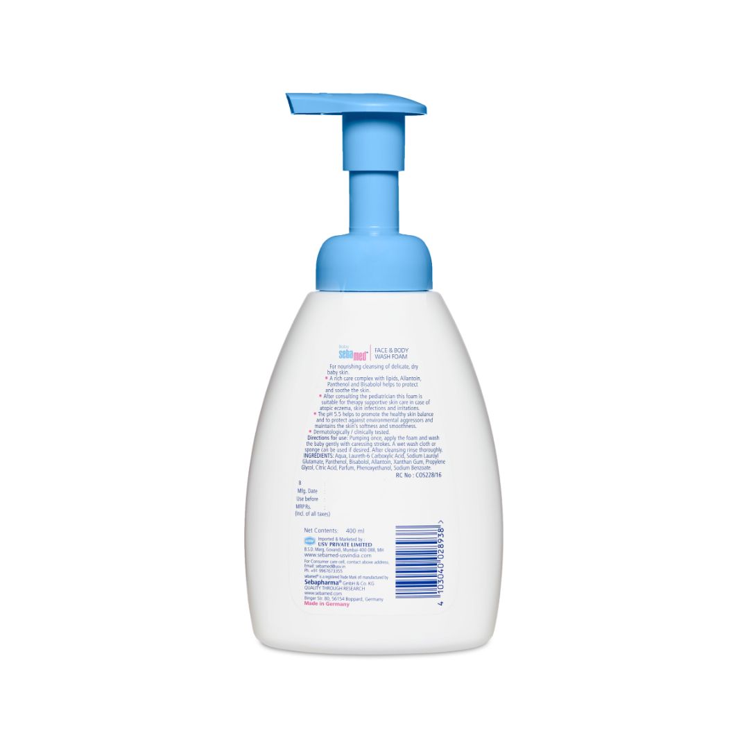Sebamed Face & Body Foam Wash White - 400 Ml