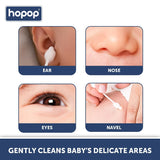 Hopop Baby Cotton Buds Safety Tips 55 Pcs – White