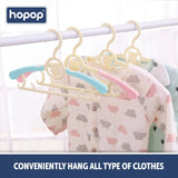 Hopop Adjustable Anti-Slip Baby Clothes Hangers Pack of 6 – Multicolo