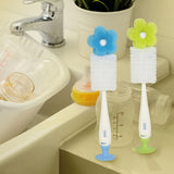 Hopop Bottle & Nipple Cleaning Sponge Brush One Size – Blue