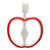 Hopop Easy Grip Apple Silicone Teether - Assorted Colour