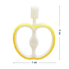 Hopop Easy Grip Apple Silicone Teether - Assorted Colour
