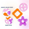 Hopop Multi Textured, Water Filled Cooling Teether (Star, Pack Of 3)