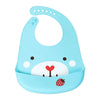 Hopop Easy Clean Crumb Catcher Silicon Bib - Assorted Print