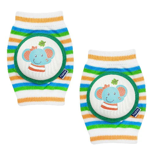 Hopop Anti-Slip Elbow & Knee Pads for Crawling Baby Free Size Multicolor
