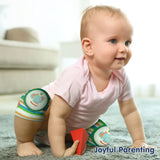 Hopop Anti-Slip Elbow & Knee Pads for Crawling Baby Free Size Multicolor