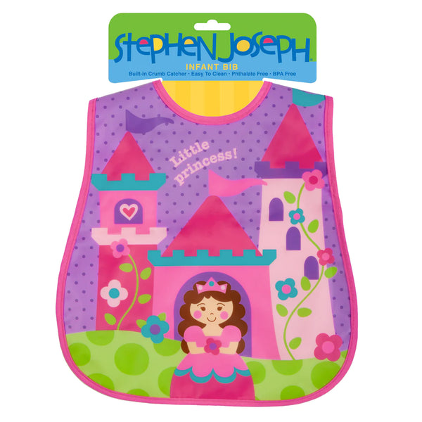 Stephen Joseph Wipeable Bibs Princess
