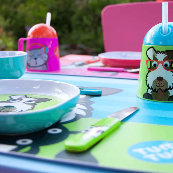 Tum Tum Easy Scoop Children'S Cutlery Set With Travel Case, Scruff