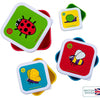 Tum Tum Nesting Snack Pots Bugs (4 Count, Multicolor)