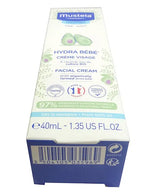 Mustela Hydra Bébé Facial Cream with Avocado 40ml – White