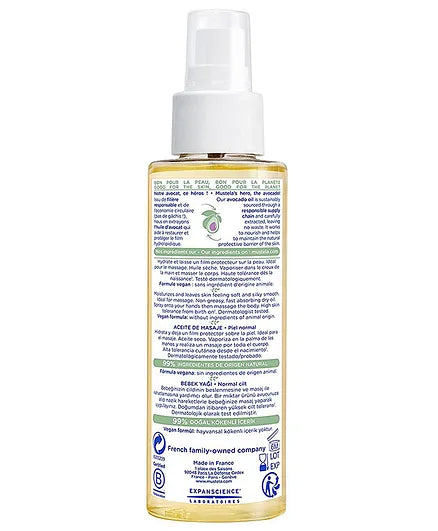 Mustela Baby Massage Oil with Avocado – 100 ml