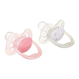 Dr. Brown's Advantage Pacifier Stage 1 Pack of 2 Pink Stars