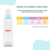 Pigeon Glass Feeding Bottle 6Oz 200Ml Blue