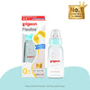 Pigeon Glass Baby Feeding Bottle Blue 120ml With Nipple Size S 0+ Months