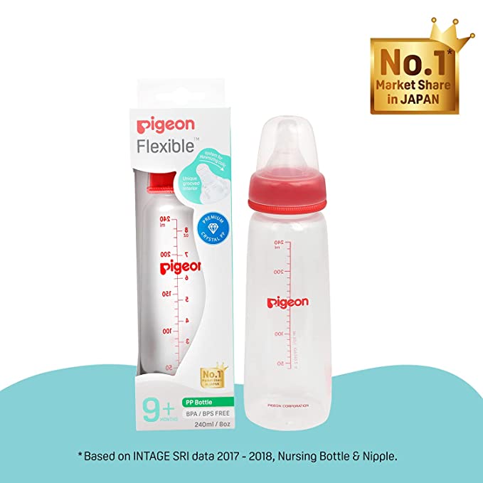 Pigeon Feeding Bottle 8Oz 240Ml Pink