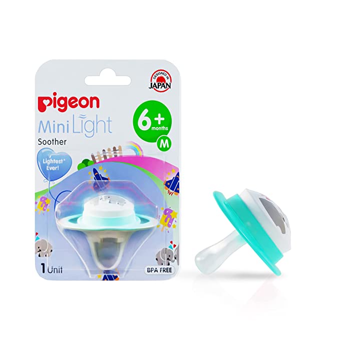 Pigeon Baby Soother M Size 6+ Minilight-Elephant