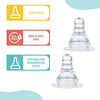 Pigeon Peristaltic Nipple L Cut 9+ Month (Pack Of 2)