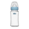 Chicco Well-Being Glass Feeding Bottle (240Ml, Medium Flow) (Blue)