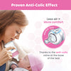 Chicco Well-Being Glass Feeding Bottle (120Ml, Slow Flow) (Pink)